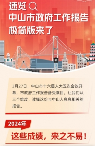 劃重點(diǎn)！2025年中山市政府工作報(bào)告極簡版來了！